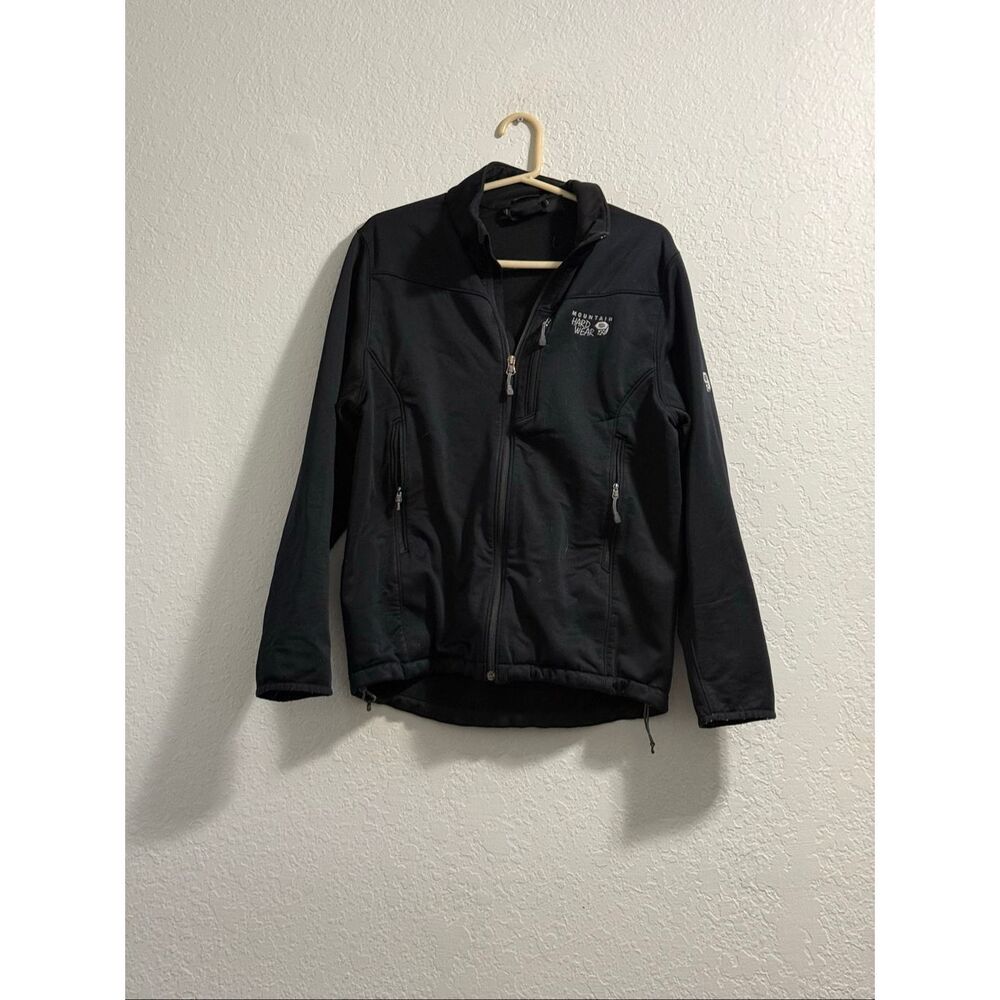 Mountain Hardwear Jacket Mens sz M Black Android‎ II Softshell Windproof Hiking
